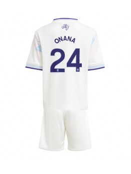Aston Villa Amadou Onana #24 Replika Tredje Kläder Barn 2025-26 Kortärmad (+ byxor)